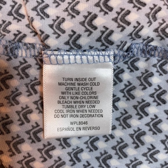 Charter Club Light Blue Patterned Sleeveless Blouse - size Medium - Picture 7 of 7